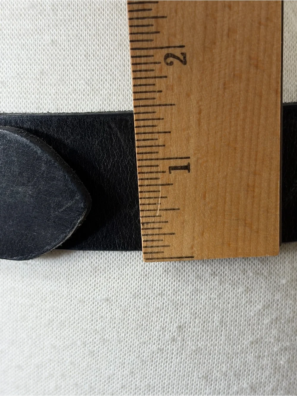 Frye Black Leather Belt with Brass Circle Buckle S